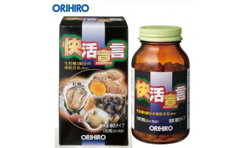 ORIHIRO Мужская сила - экстракт устриц, куркумы и чеснока, курс 60 дней