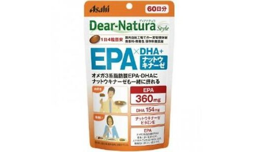 Asahi Dear-Natura  Омега 3 + Наттокиназа 60 дней