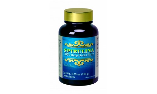 Спирулина 100% (Spirulina 100%)   deep ocean water ( с/т банка 300 таблеток)