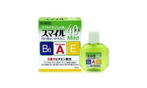Lion Smile 40 EX Mild, Японские Витаминизированные капли для глаз