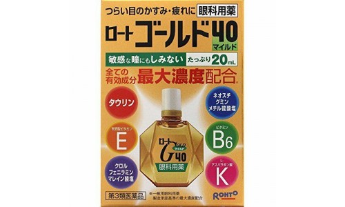 Rohto Gold 40 mild - Японские глазные капли c Хондроитином
